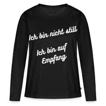 Heimatliebe Nord - Frauen Premium Bio Langarmshirt - Schwarz - Vorne - Julia (174cm)