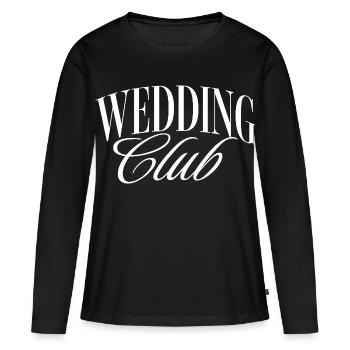 Wedding Club - Women's Premium Organic Long Sleeve Shirt - black - Front - Julia (174cm)