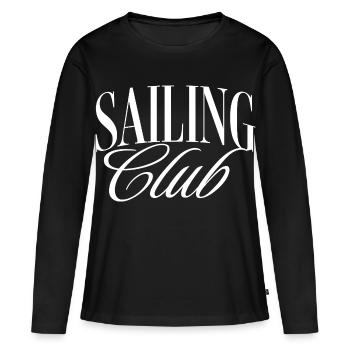 Sailing Club - Frauen Premium Bio Langarmshirt - Schwarz - Vorne - Julia (174cm)
