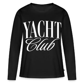 Yacht Club - Frauen Premium Bio Langarmshirt - Schwarz - Vorne - Julia (174cm)