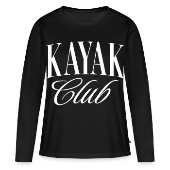 Kayak Club - T-shirt manches longues Premium bio Femme - noir - Devant - Julia (174cm)