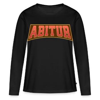 Examen de fin d’études - T-shirt manches longues Premium bio Femme - noir - Devant - Julia (174cm)