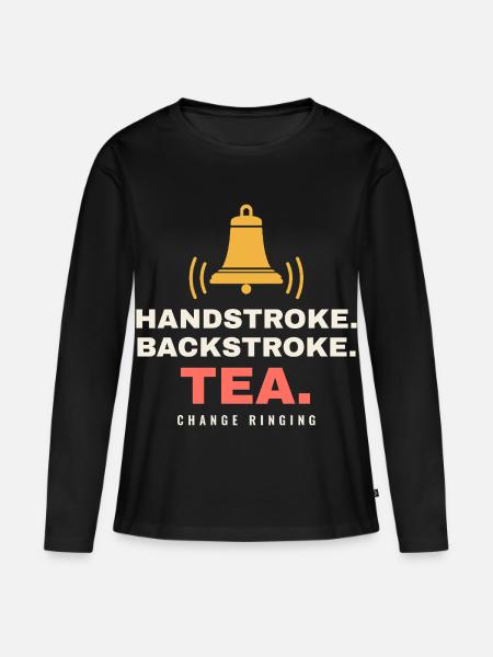 Handschwimmen Rückenschwimmen Tee - Frauen Premium Bio Langarmshirt - Schwarz