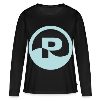 Pool - Frauen Premium Bio Langarmshirt - Schwarz - Vorne - Julia (174cm)