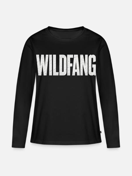 Wildfang - Frauen Premium Bio Langarmshirt - Schwarz
