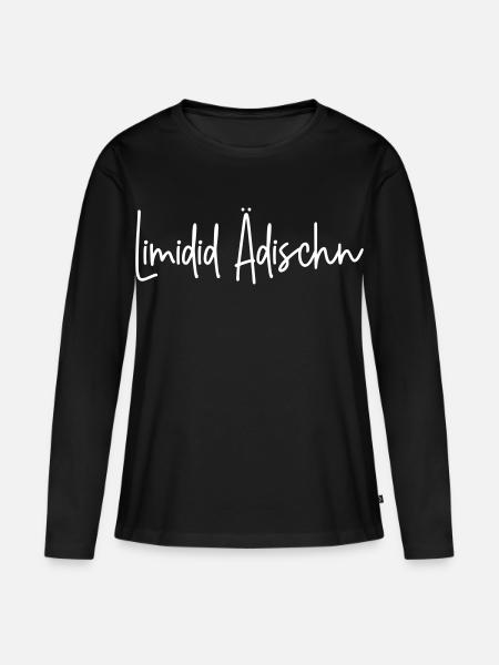 Limidid Ädischn - Frauen Premium Bio Langarmshirt - Schwarz