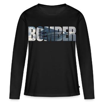 bombardier B-2 Spirit - T-shirt manches longues Premium bio Femme - noir - Devant - Julia (174cm)
