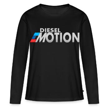 Émotions diesel - T-shirt manches longues Premium bio Femme - noir - Devant - Julia (174cm)