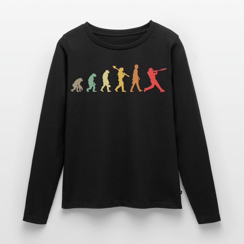Baseball Evolution Frauen Premium Bio Langarmshirt