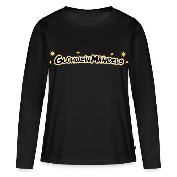 Glühwein Mädels Weihnachtsmarkt - Frauen Premium Bio Langarmshirt - Schwarz - Vorne - Julia (174cm)