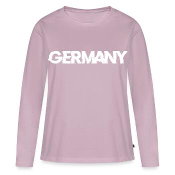 Germany Back - Women's Premium Organic Long Sleeve Shirt - dusky pink - Front - Julia (174cm)