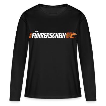 Driver's license passed 2026 - Driver's license - Women's Premium Organic Long Sleeve Shirt - black - Front - Julia (174cm)