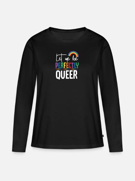 Arc en ciel lesbienne lesbienne - Premium økologisk langærmet T-shirt til kvinder - sort