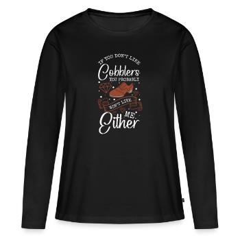 Cordonnier Profession Artisanat Cuir - T-shirt manches longues Premium bio Femme - noir - Devant - Julia (174cm)