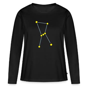 Star constellation Orion - T-shirt manches longues Premium bio Femme - noir - Devant - Julia (174cm)