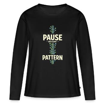 Guérison somatique Thérapie somatique - T-shirt manches longues Premium bio Femme - noir - Devant - Julia (174cm)