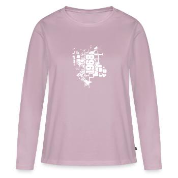 1968 - Frauen Premium Bio Langarmshirt - Altrosa - Vorne - Julia (174cm)