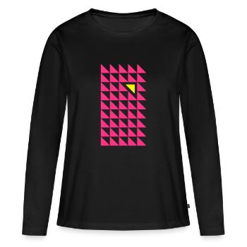 Gegen den Strom - Frauen Premium Bio Langarmshirt - Schwarz - Vorne - Julia (174cm)