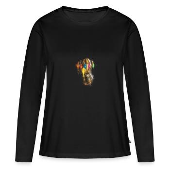 Gant Infinity - T-shirt manches longues Premium bio Femme - noir - Devant - Julia (174cm)