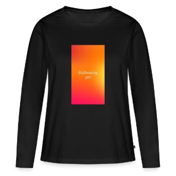 Mädchen, die Jungs in die Eier treten - Frauen Premium Bio Langarmshirt - Schwarz - Vorne - Julia (174cm)