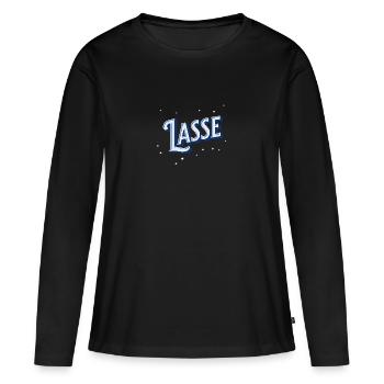 Laissez les noms personnalisés - T-shirt manches longues Premium bio Femme - noir - Devant - Julia (174cm)