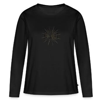 Be Light - Women's Premium Organic Long Sleeve Shirt - black - Front - Julia (174cm)