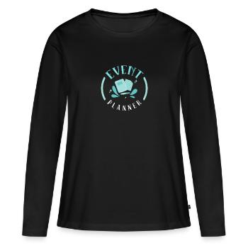 Event Manager Event Event Manager - Women's Premium Organic Long Sleeve Shirt - black - Front - Julia (174cm)