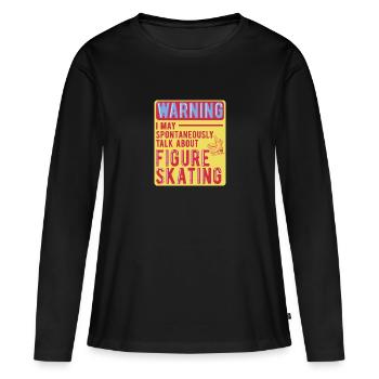 Figure skating - Women's Premium Organic Long Sleeve Shirt - black - Front - Julia (174cm)