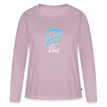 Color Guard - Frauen Premium Bio Langarmshirt - Altrosa - Vorne - Julia (174cm)