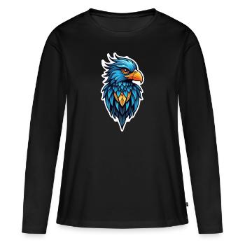 Eagle - Vereinigte Staaten - Vereinigte Staaten - Frauen Premium Bio Langarmshirt - Schwarz - Vorne - Julia (174cm)