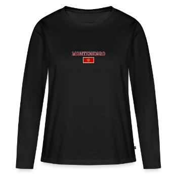 Montenegro - Women's Premium Organic Long Sleeve Shirt - black - Front - Julia (174cm)