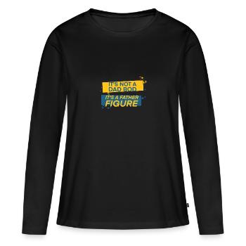 It's Not A Dad Bod It's A Father Figure - Women's Premium Organic Long Sleeve Shirt - black - Front - Julia (174cm)