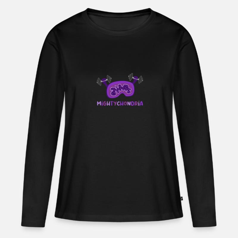 Mitochondrien Wissenschaftler Biologie Geschenk - Frauen Premium Bio Langarmshirt - Schwarz