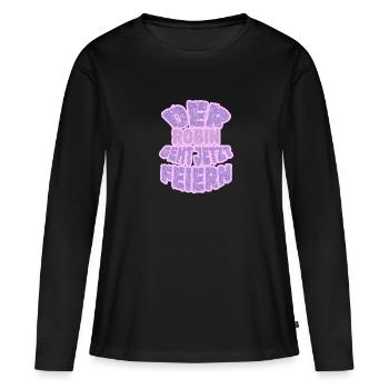 Vorname Robin - Frauen Premium Bio Langarmshirt - Schwarz - Vorne - Julia (174cm)