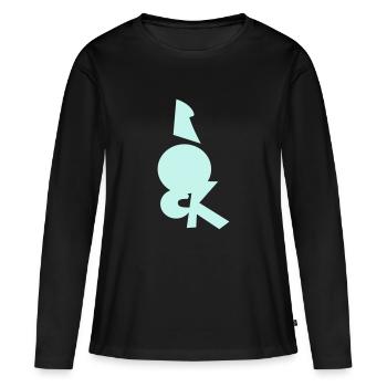 Jupe - T-shirt manches longues Premium bio Femme - noir - Devant - Julia (174cm)