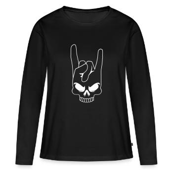 Death metal - T-shirt manches longues Premium bio Femme - noir - Devant - Julia (174cm)
