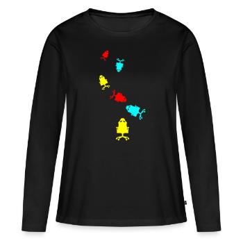 Gamer chair gaming - Women's Premium Organic Long Sleeve Shirt - black - Front - Julia (174cm)