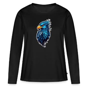 Eagle - Vereinigte Staaten - Vereinigte Staaten - Frauen Premium Bio Langarmshirt - Schwarz - Vorne - Julia (174cm)