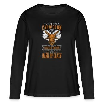 Sternzeichen Astrologie - Frauen Premium Bio Langarmshirt - Schwarz - Vorne - Julia (174cm)