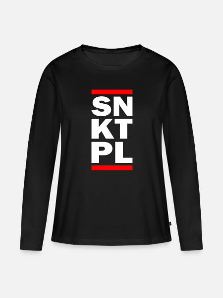 SNKTPL - Frauen Premium Bio Langarmshirt - Schwarz