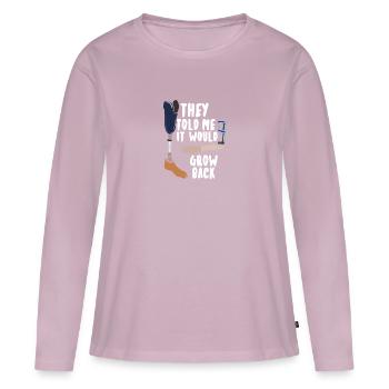 It Would Grow Back - Frauen Premium Bio Langarmshirt - Altrosa - Vorne - Julia (174cm)