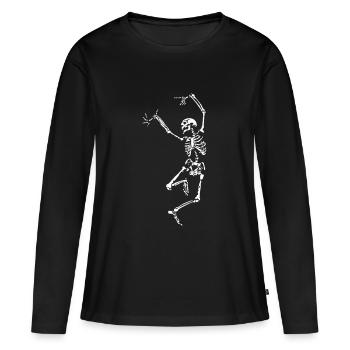 dance - Women's Premium Organic Long Sleeve Shirt - black - Front - Julia (174cm)