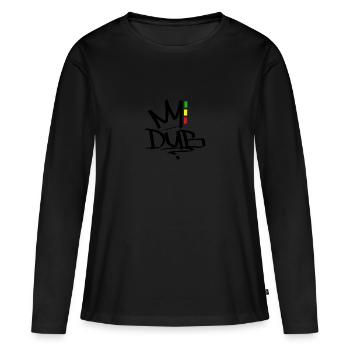 Dub Reggae Rasta - T-shirt manches longues Premium bio Femme - noir - Devant - Julia (174cm)