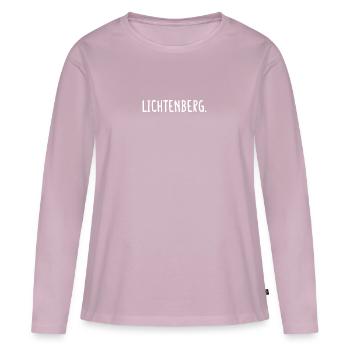 Lichtenberg Berlin Bezirk - Frauen Premium Bio Langarmshirt - Altrosa - Vorne - Julia (174cm)