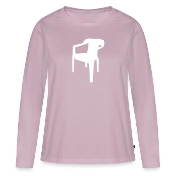 Garden chair - Women's Premium Organic Long Sleeve Shirt - dusky pink - Front - Julia (174cm)