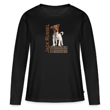 Jack Russell Terrier - Women's Premium Organic Long Sleeve Shirt - black - Front - Julia (174cm)
