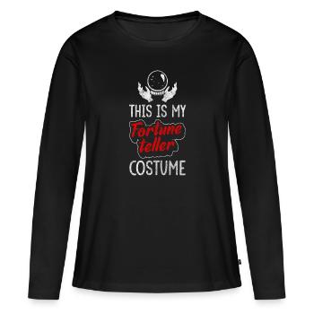 Signe Futur Psychique - T-shirt manches longues Premium bio Femme - noir - Devant - Julia (174cm)