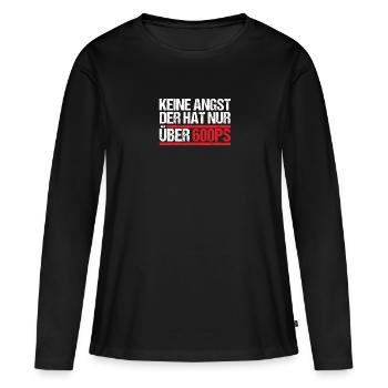 Keine Angst der hat nur über 600 PS - Frauen Premium Bio Langarmshirt - Schwarz - Vorne - Julia (174cm)
