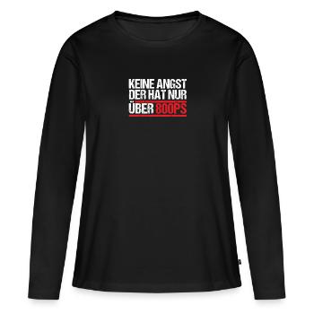 Keine Angst der hat nur über 800 PS - Frauen Premium Bio Langarmshirt - Schwarz - Vorne - Julia (174cm)