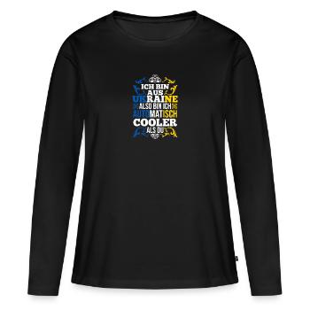 Ukrainer Ukraine - Frauen Premium Bio Langarmshirt - Schwarz - Vorne - Julia (174cm)